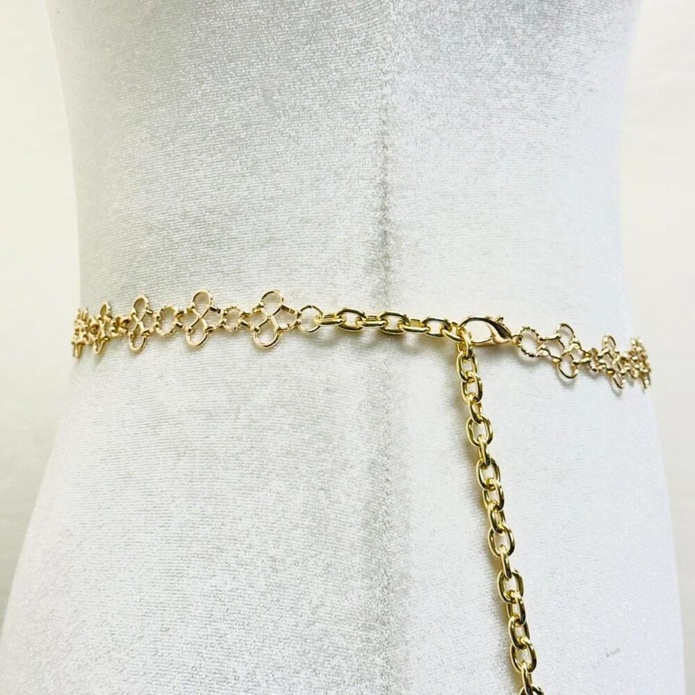Y2K Gold waist chain belt - Picture 3 of 3